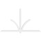 Ekena Millwork Redmond Architectural Grade PVC Gable Bracket, 108"W x 63"H x 4"D x 4"F, 14/12 Pitch GBP108X63X0404RED00 - alternate 4